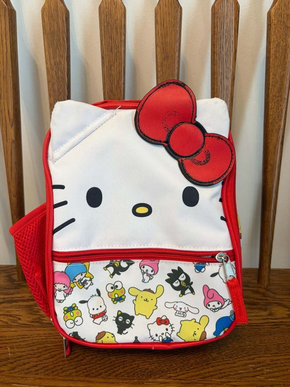 Sanrio Hello Kitty And Friends Insulated Lunch Bag Red Bow White